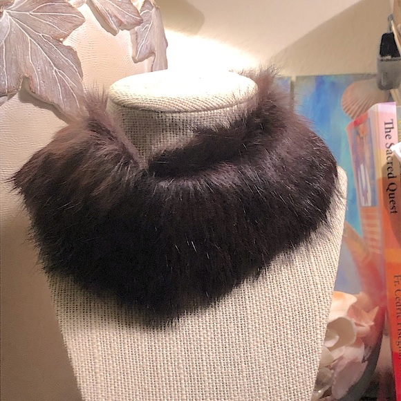 ** Vintage Fur Collar ** SOFT~Mink or Rabbit? - Picture 2 of 15